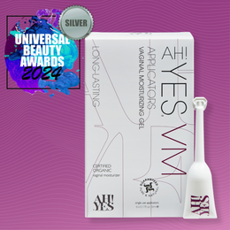 AH! YES VM pH matched vaginal moisturizer 6 pack applicators, silver universal beauty award